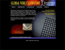 Tablet Screenshot of globalwirecloth.net